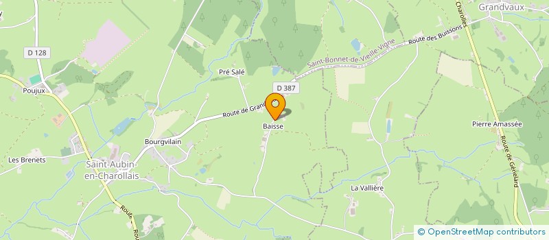 localisation de l'entreprise LAGROST DAVID  SAINT-AUBIN-EN-CHAROLLAIS