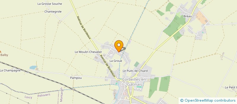 localisation de l'entreprise LAGROUE JULVAL à CORBEILLES