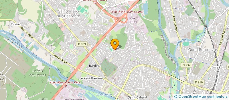 localisation de l'entreprise LAGS à SAINT-YRIEIX-SUR-CHARENTE