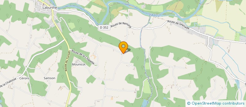 localisation de l'entreprise LAGUE  LARRIVIERE-SAINT-SAVIN