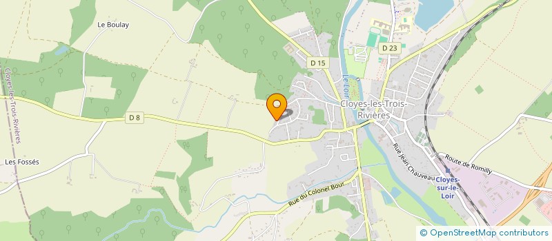 localisation de l'entreprise LAGUEL RENOVATION à CLOYES-LES-TROIS-RIVIERES
