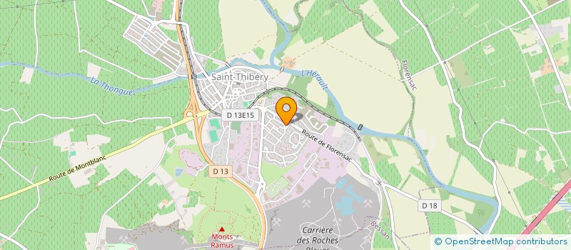 localisation de l'entreprise LAGUENS à SAINT-THIBERY