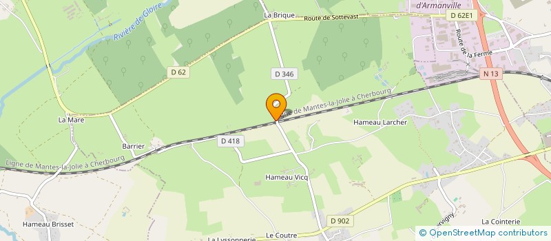 localisation de l'entreprise LAGUESTE  YVETOT-BOCAGE