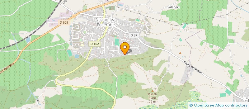 localisation de l'entreprise LAGUIA - KUTYLOWSKI  NISSAN-LEZ-ENSERUNE