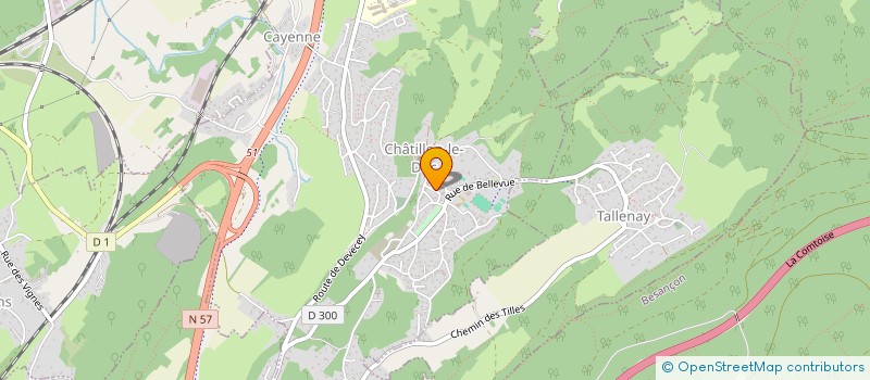 localisation de l'entreprise LAGUILLAUMIERE  CHATILLON-LE-DUC