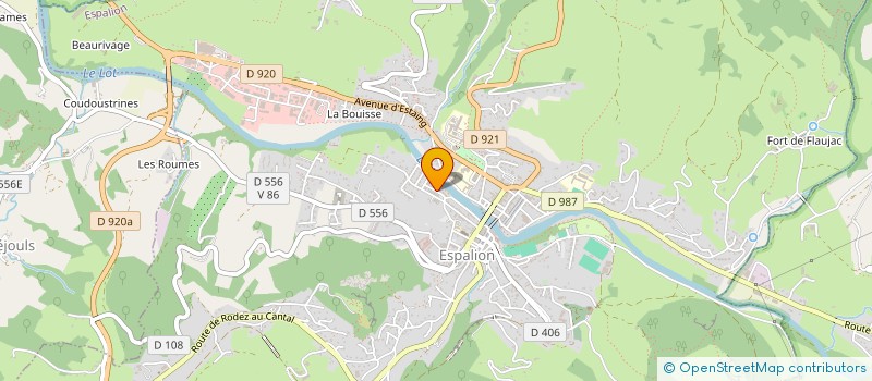 localisation de l'entreprise LAGUIOLE AVEYRON à ESPALION
