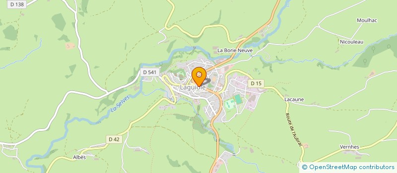 localisation de l'entreprise LAGUIOLE VILLAGE à LAGUIOLE
