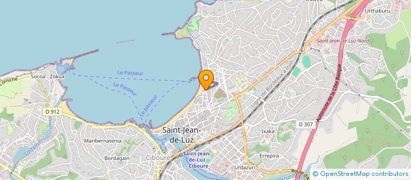 localisation de l'entreprise LAGUN ET COMPAGNIE à SAINT-JEAN-DE-LUZ