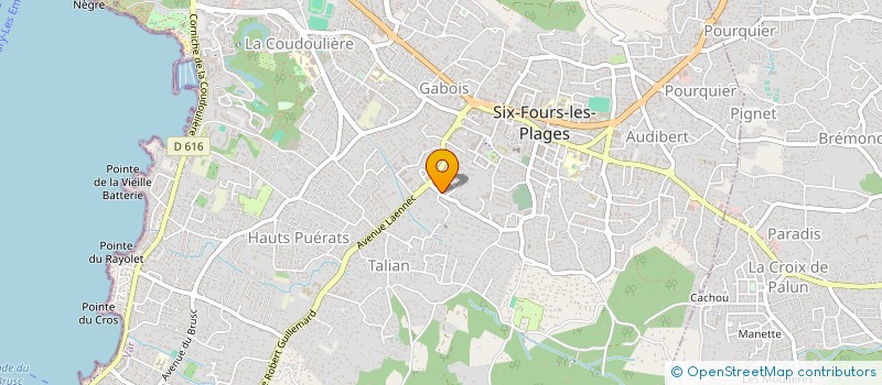 localisation de l'entreprise LAGUNABIO à SIX-FOURS-LES-PLAGES