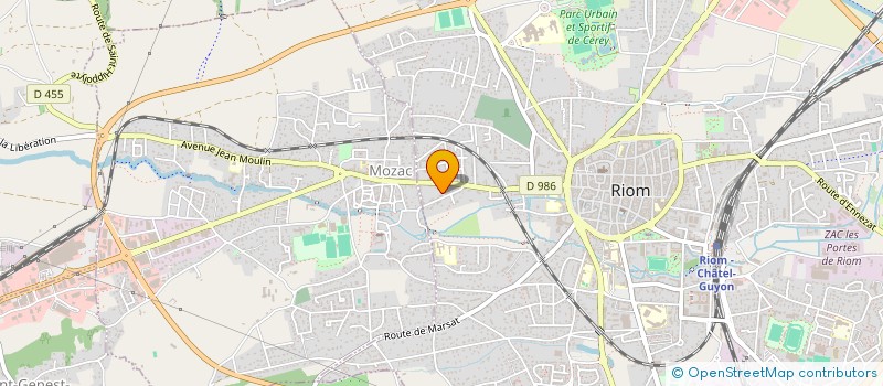 localisation de l'entreprise LAGUNAIRE  RIOM