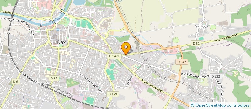 localisation de l'entreprise LAGUNAK  DAX