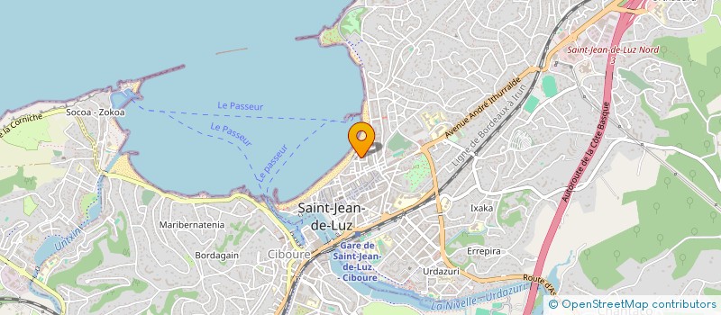 localisation de l'entreprise LAGUNAK à SAINT-JEAN-DE-LUZ