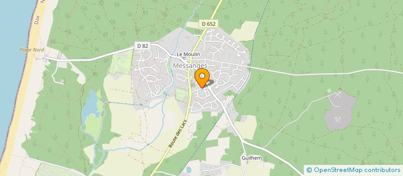 localisation de l'entreprise LAGUNAK à MESSANGES