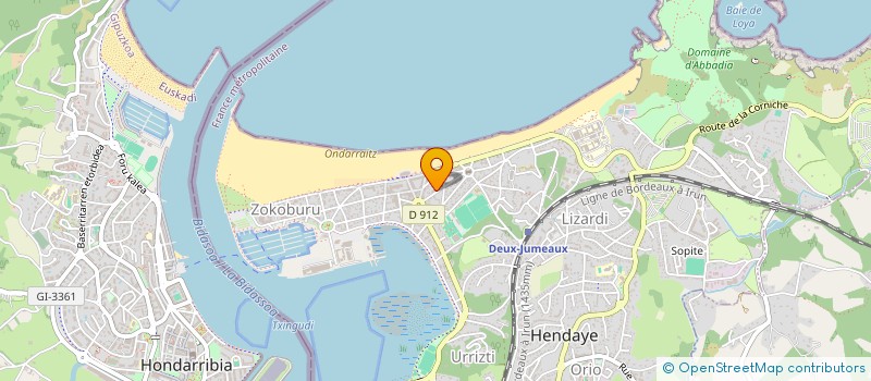 localisation de l'entreprise LAGUNAK SA à HENDAYE