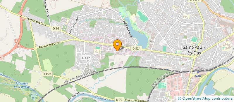 localisation de l'entreprise LAGUNDRI IMMOBILIER  SAINT-PAUL-LES-DAX