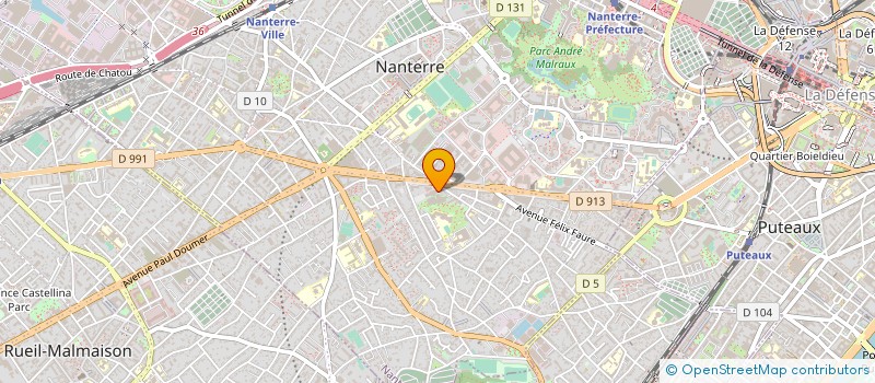 localisation de l'entreprise LAGUNEO à NANTERRE