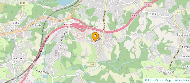 localisation de l'entreprise LAGUNTZA CONSEIL à BIDART