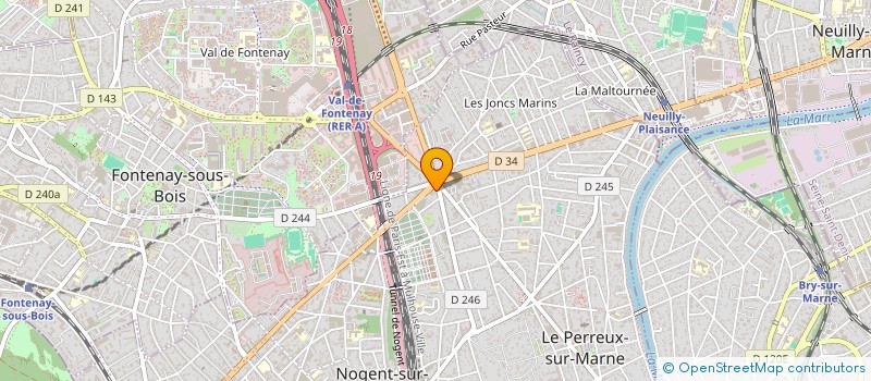 localisation de l'entreprise LAGUR-IMMO à LE PERREUX-SUR-MARNE