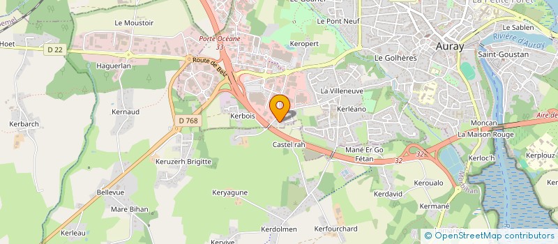 localisation de l'entreprise LAH GENCE D'AUR à AURAY