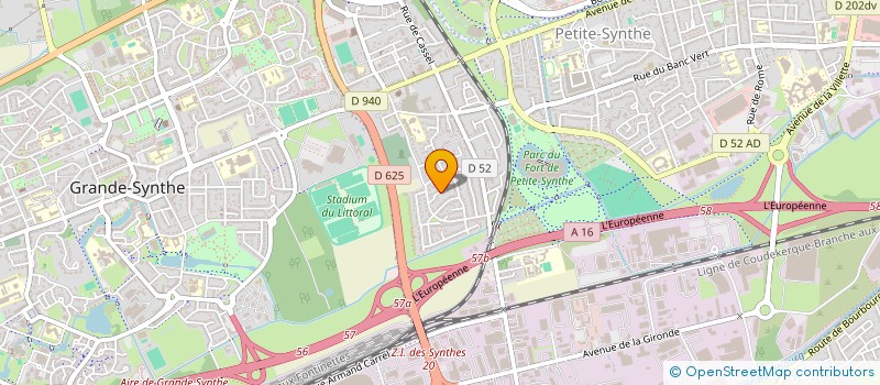 localisation de l'entreprise LAHAEYE à DUNKERQUE