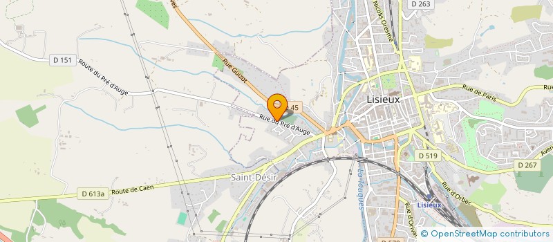 localisation de l'entreprise LAHARE ET ROBERT à LISIEUX