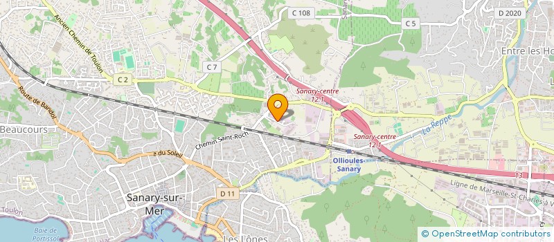 localisation de l'entreprise LAHAUTTE IMMOBILIER  SANARY-SUR-MER