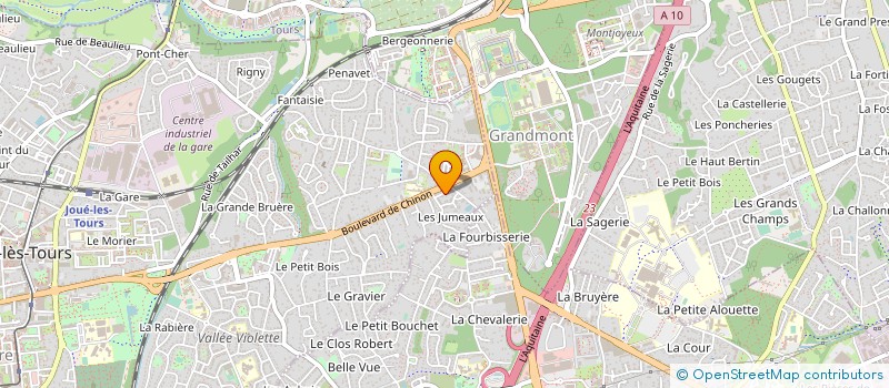 localisation de l'entreprise LAHAYE à JOUE LES TOURS