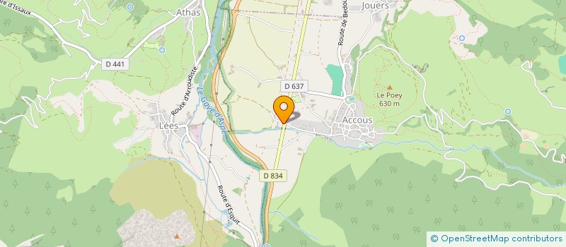 localisation de l'entreprise LAHCAP  ACCOUS