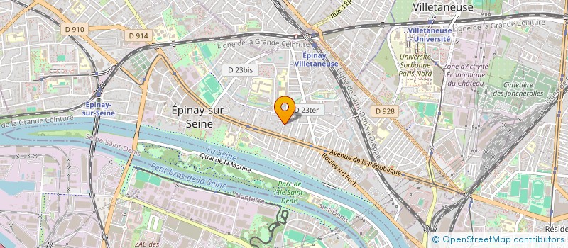 localisation de l'entreprise LAHDEB TRANSPORT  EPINAY-SUR-SEINE