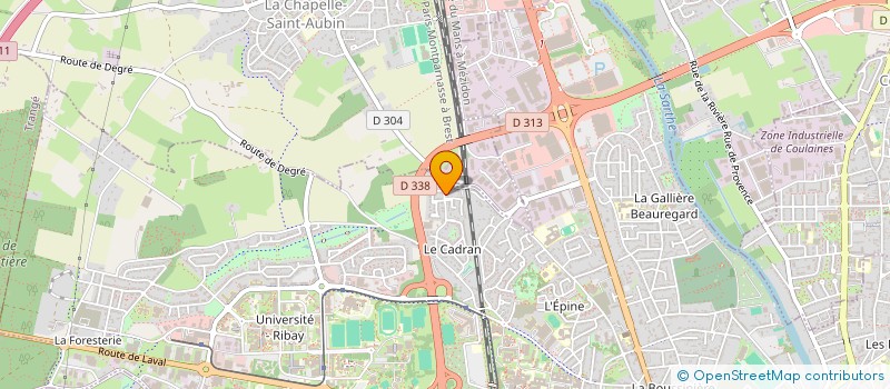 localisation de l'entreprise LAHEAU  LE MANS