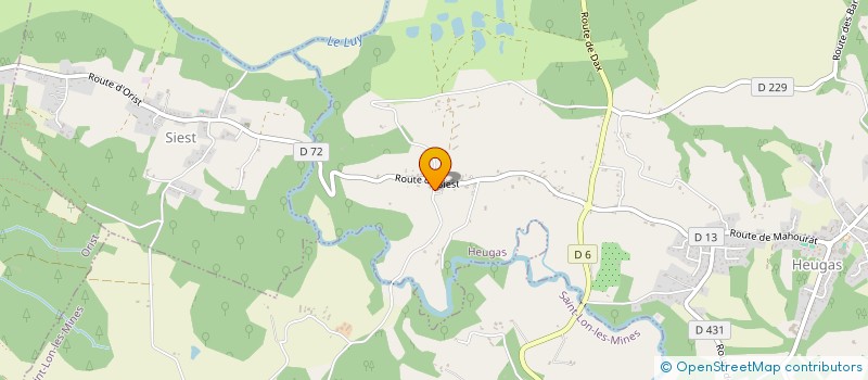 localisation de l'entreprise LAHITTE  HEUGAS