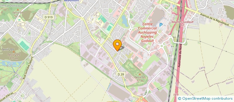 localisation de l'entreprise LAHLOU INVEST à HENIN-BEAUMONT