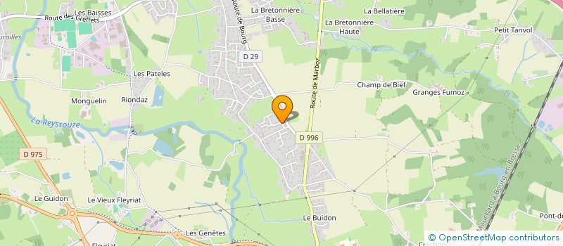 localisation de l'entreprise LAHM à VIRIAT