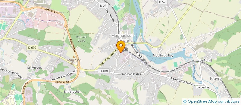 localisation de l'entreprise LAHMER AUTO  MAGNAC-SUR-TOUVRE