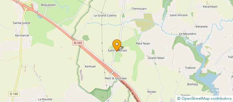 localisation de l'entreprise LAHNA  LE GUERNO