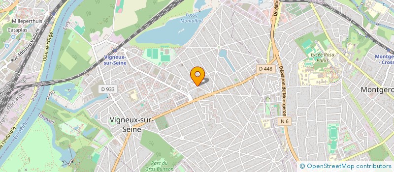 localisation de l'entreprise LAHNA BOUCHERIE à VIGNEUX-SUR-SEINE