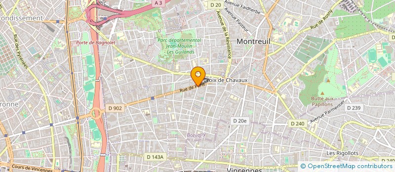 localisation de l'entreprise LAHNARYM23 à MONTREUIL