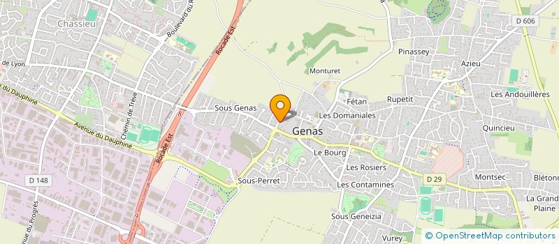 localisation de l'entreprise LAHO  GENAS