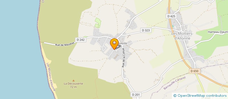 localisation de l'entreprise LAHOUGUE  LES MOITIERS-D'ALLONNE