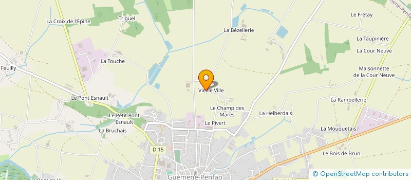 localisation de l'entreprise LAHOUIRI PERE & FILS à GUEMENE-PENFAO
