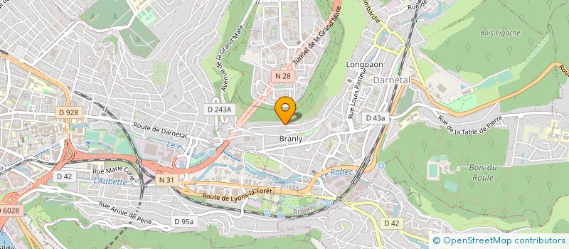 localisation de l'entreprise LAHOUJEVI  DARNETAL