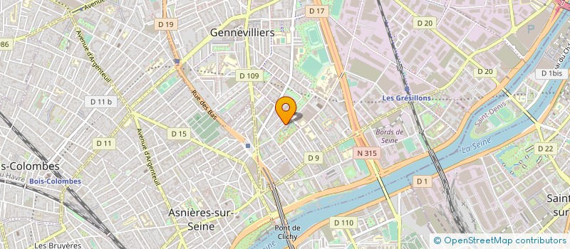 localisation de l'entreprise LAHOUS  GENNEVILLIERS