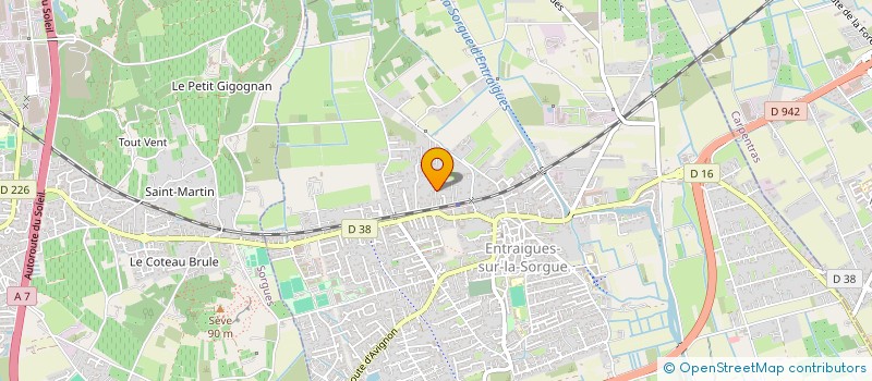 localisation de l'entreprise LAHS  ENTRAIGUES-SUR-LA-SORGUE