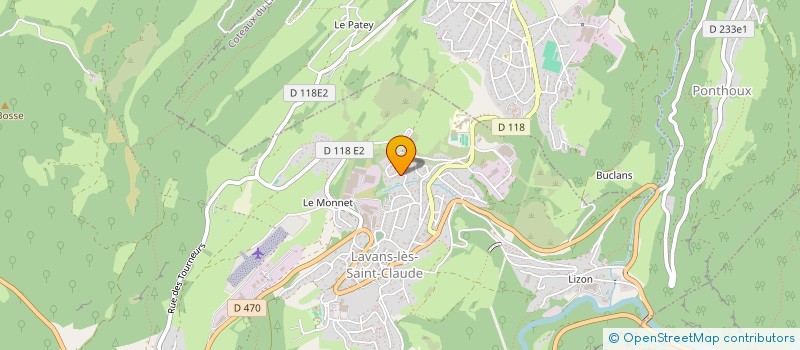 localisation de l'entreprise LAHSINI  LAVANS-LES-SAINT-CLAUDE