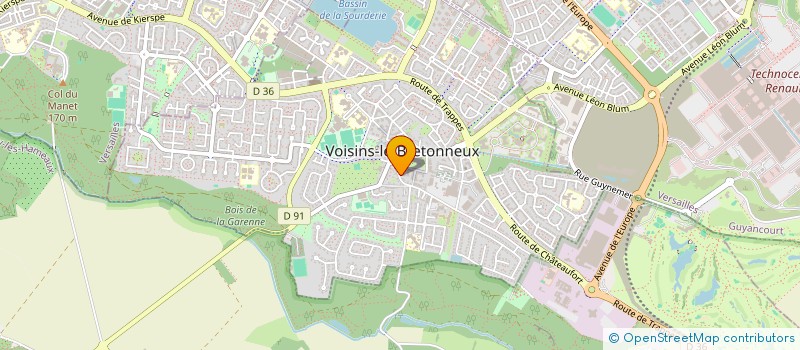 localisation de l'entreprise LAHUB  VOISINS-LE-BRETONNEUX