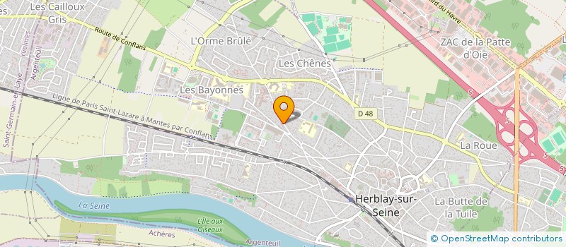 localisation de l'entreprise LAI INFORMATIQUE  HERBLAY-SUR-SEINE