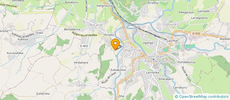 localisation de l'entreprise LAIA  UHART-CIZE