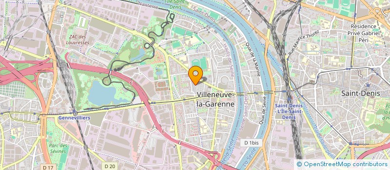 localisation de l'entreprise LAIAL MODE  VILLENEUVE-LA-GARENNE