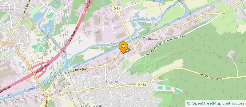 localisation de l'entreprise LAIBE LOCATION à ETUPES