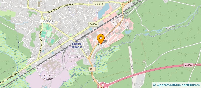 localisation de l'entreprise LAIGLE  BIGANOS